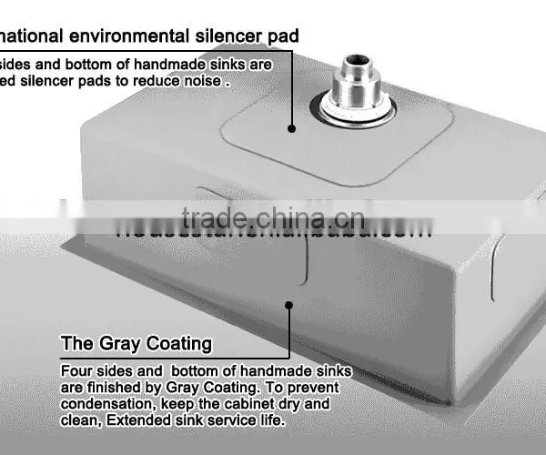 CUPC Stainless Steel Undermount Single Handmade Kitchen Sink Made in China photo-4