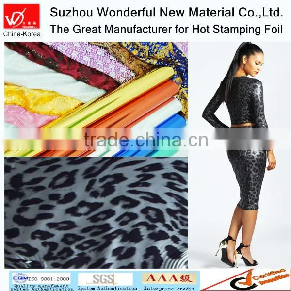 Leopard Design Heat Transfer Color Foil for Fabric & Textile photo-2