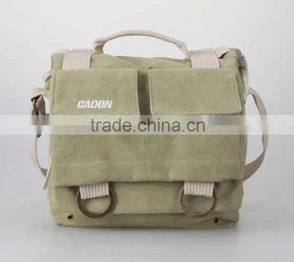 Caden Canvas Functional Camera Large Shoulder Bag photo-2