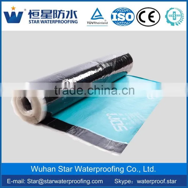 1.2mm/1.5mm/2mm Self-adhesive Waterproof Membrane