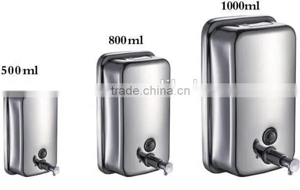 Automatic Wall Mounted Stainless Steel Liquid Manual Soap Dispenser photo-2