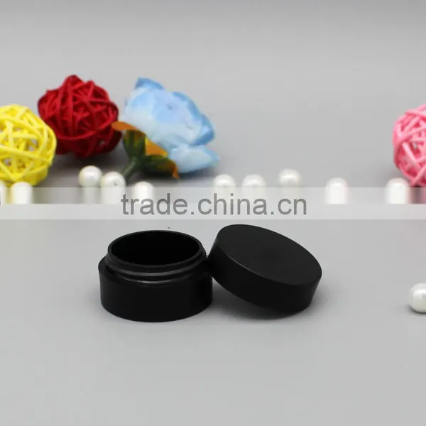 Factory Wholesale 3g Cosmetic Matt Black Plastic Jar photo-3