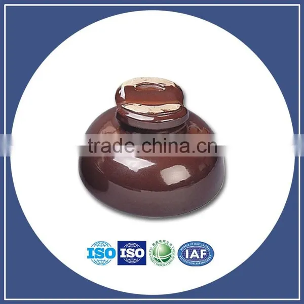55 Serials ANSI Porcelain Telegraph Insulators Medium Voltage Pin Type Porcelain Insulator photo-2