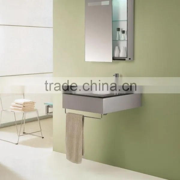 Wall Mounted Sliding Mirrror Cabinet With Led Illuminated for Modern Bathroom photo-2