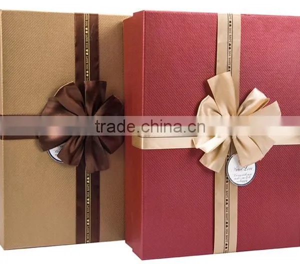 Colorful Paper Box With Ribbon