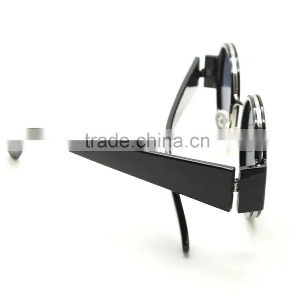 50s Vintage Style Steampunk Round Sunglasses Factory Price photo-6