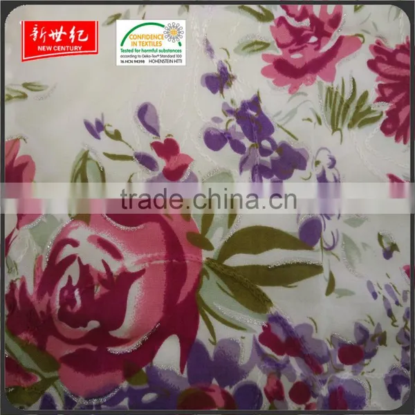 Viscose Silver Embroider Fabric photo-3