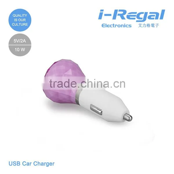 Factory CE ROSH Certification New Design Portable Dual USB Car Charger 2.1A With High Quality photo-2