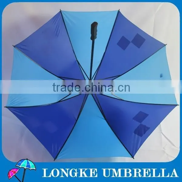 30" Double Ribs Polyester Customized Promorional Golf Umbrella photo-3