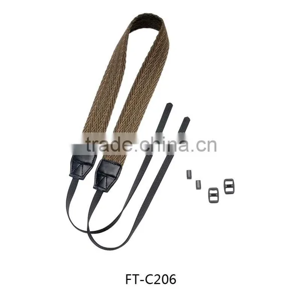 High Quality Cotton Leather Camera Strap W Pattern Camera Belt photo-2