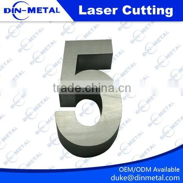 OEM Custom Laser Cutting Thin Stainless Steel Letters and Number photo-4