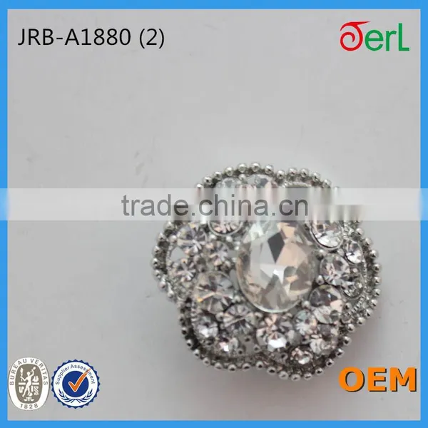 New Fashion Custom Pearl Crystal Rhinestone Button for Fur Leather Clothing photo-3