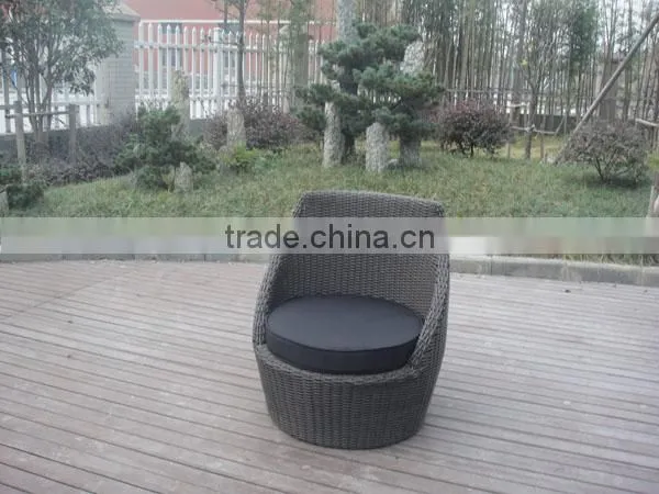 Outdoor 3Pcs Rattan Sofa Set Stacking Wicker Furniture photo-3