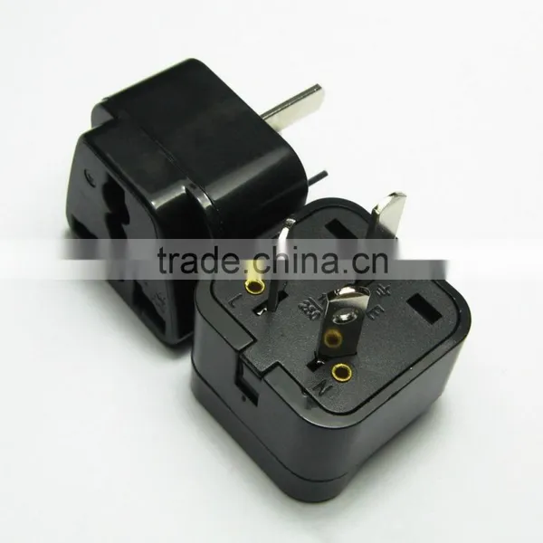 Plug With Socket Type Universal to 3 Pin Australia Plug Adapter Travel Adaptor CE