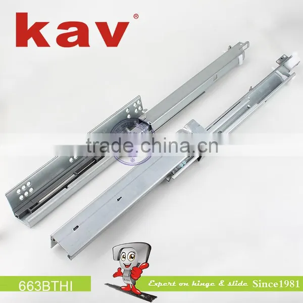 Soft Closing Kitchen Drawn Slide Concealed Slide Under-mount Full Extension to All Kinds of Wooden Drawer photo-5