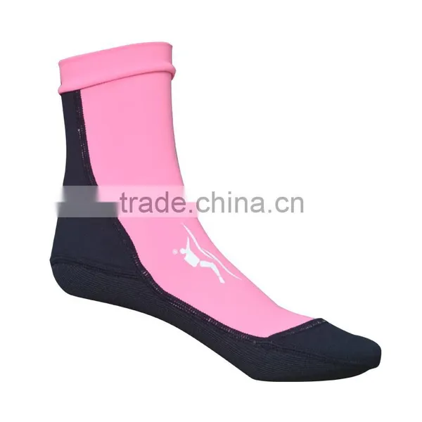 Pink and Black Neoprene Socks photo-5
