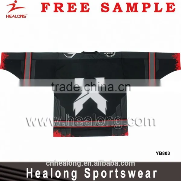 Cheap Custom Team Sets Embroidery Ice Hockey Shirts Jerseys China photo-4