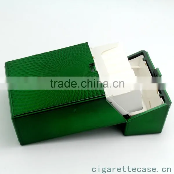 Green Embossed Wave Shape Plastic Cigarette Case for 20s Kind Size 85mm Cigarette Pack Holder photo-3