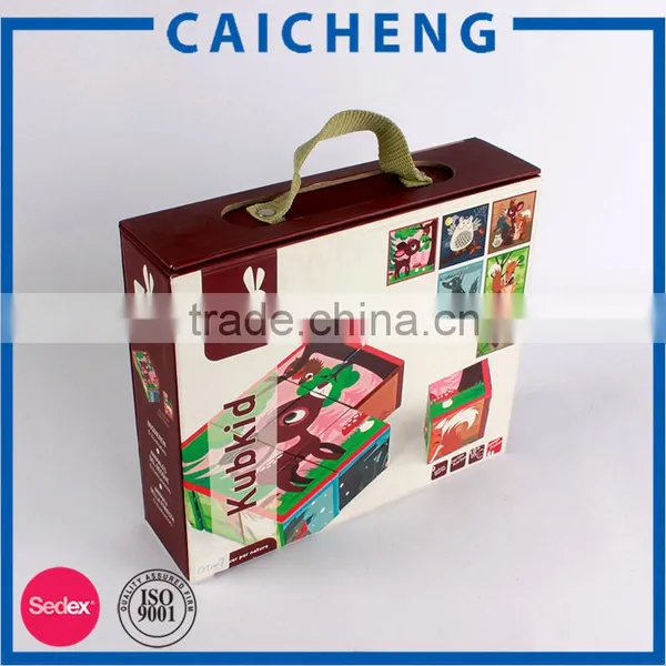 Customized Design Art Paper+white Corrugated Packaging Box for Toy