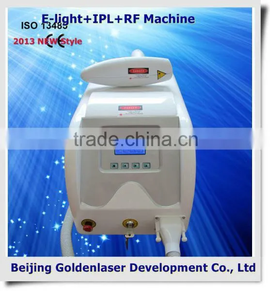 2013 laser tattoo removal slimming machine cavitation E-light+IPL+RF machine light therapy skin care machine for scar removal