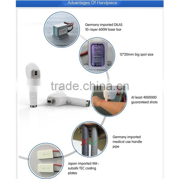 FDA Approved 4 Million Shots Warranty Depilator 808 nm Diode Laser Hair Removal Machine for Sale photo-5