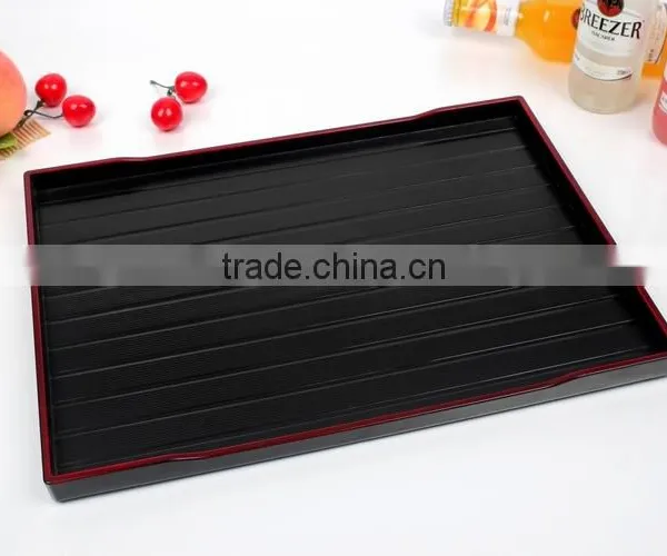 Plastic Rectangular Anti-slip Tray photo-2
