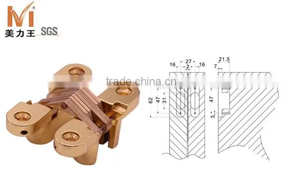 Furniture Hinge 180 Degree Folding Table Concealed Hinges photo-4