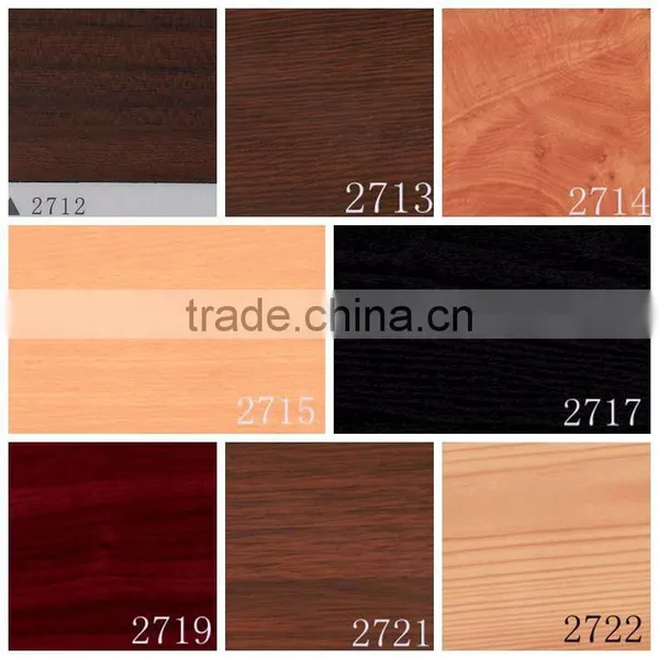 High Gloss PVC Wood Grain Film Decorative Sheet for Indoor Decoration photo-3