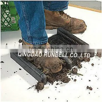 All-weather Outdoor Rubber Boot Scraper Mat & Boot Cleaner 16"x12" photo-3