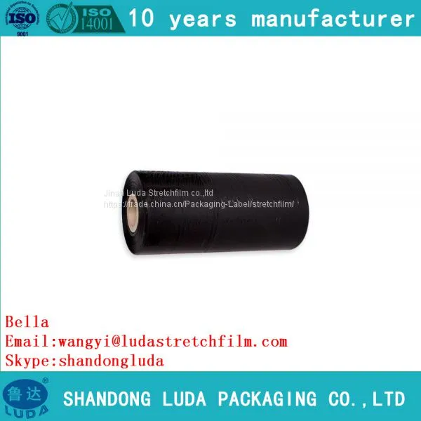 Factory Direct Sale Width 50mm Black Stretch Wrap Film Roll photo-4