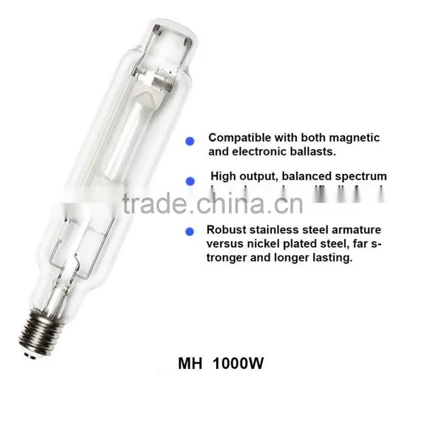 1000W MH Grow Lamp Bulb Hydroponic 1000 Watt Vegetative Metal Halide MH Grow Light Bulb Lamp Enhanced Blue and Violet Spectrums photo-2