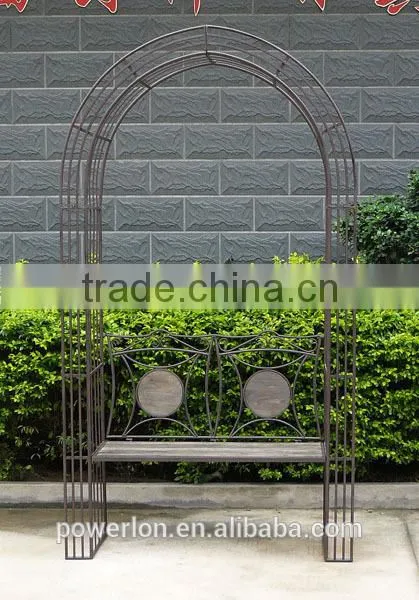 Vintage Style Anti White Garden Wedding Arch photo-5