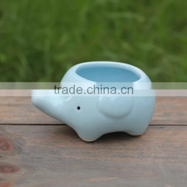 Cute Ceramic Animal Shape Planters for Succulent Plants photo-6