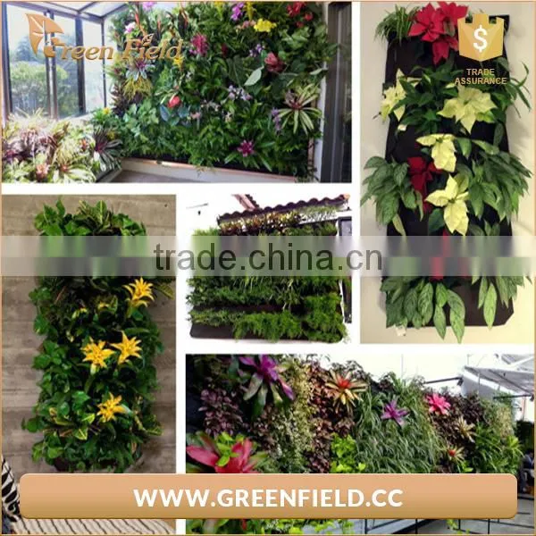 Vertical Wall Garden Planter Recycled Materials Balcony Plant Grow Bag, Black photo-5