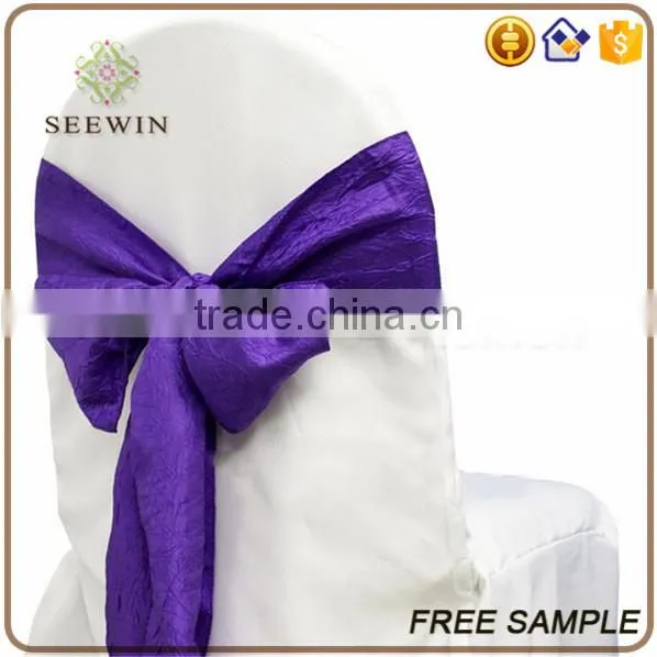 Fancy Banquet Tafatta Christmas Chair Sash photo-5