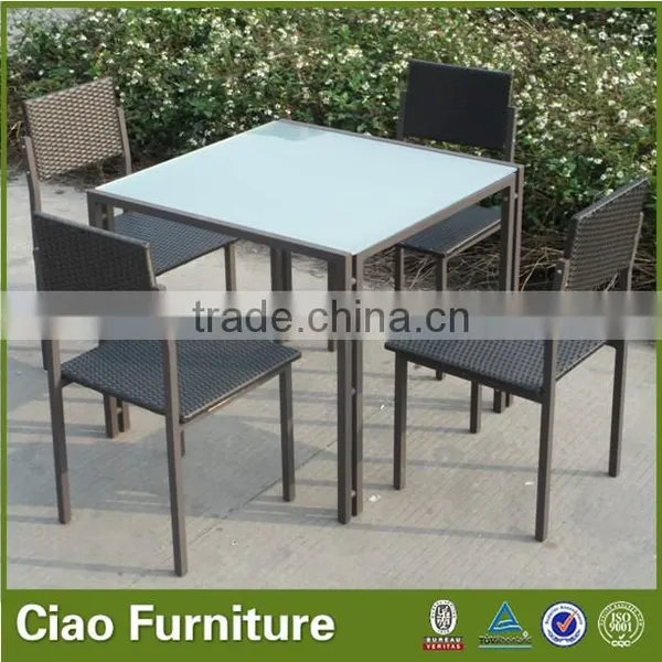 2015 New Modern Stylish Dining Set Table and Chairs Outdoor Furniture photo-2
