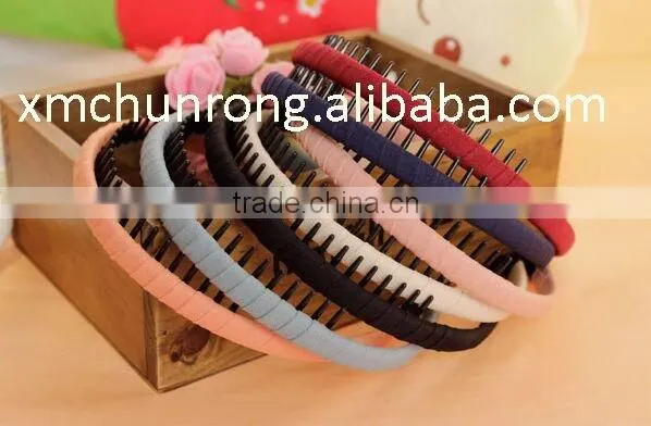 Colorful Plastic Hair Bands With Teeth photo-2