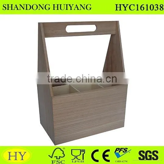 Wholesale 6 Bottle Unfinished Wine Box Beer Carrier photo-2