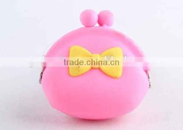 Silicone Purse With 3D Butterfly Knot/ Coin Purse photo-3