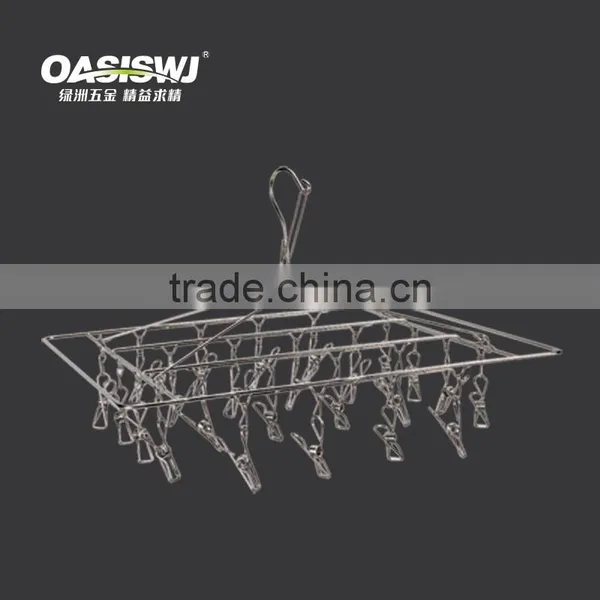 Stainless Steel Foldable Wire Clothes Hanger photo-2