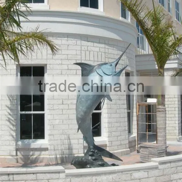 Large Outdoor Sculptures Garden Fish Bronze Statues for Sale photo-2