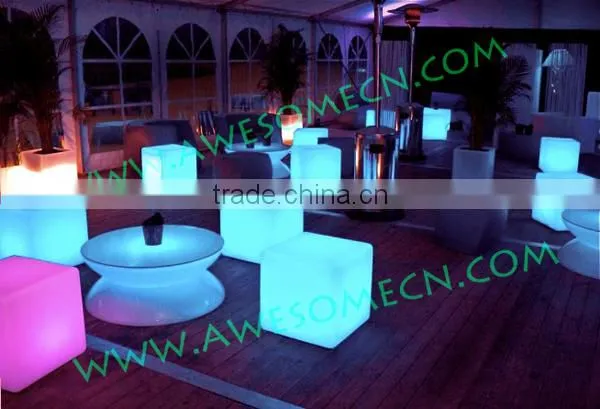 Lighted Lounge Room Decorative Cube Stool for Sale photo-3