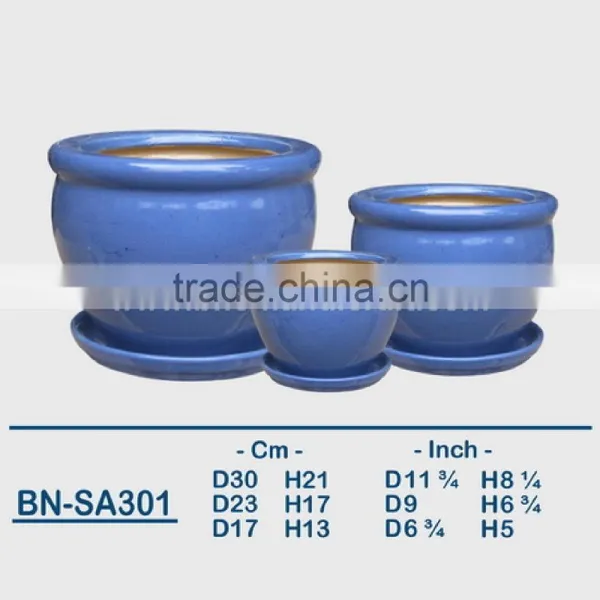 Vietnamese Ceramic Glazed Indoor Pot/ Indoor Planter BN-SA299 photo-4