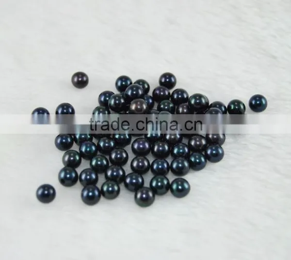 7.5-8mm Black Akoya Loose Pearl Beads Price photo-4