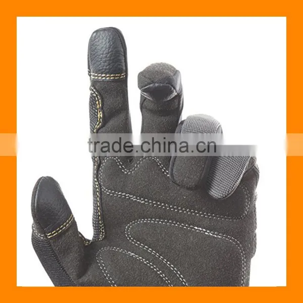 Best Price Custom Leathercraft Workright Handyman Flex Grip Work Gloves Industrial Safety Hand Mechanic Glove photo-2