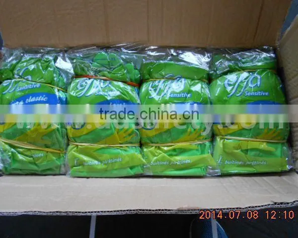 DDSAFETY Latex Gloves Dip Flocks Liner Long Cuff photo-4