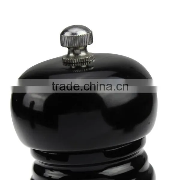 Manual Black Wooden Pepper Grinder, Salt and Pepper Grinder Set, Pepper Mill photo-2