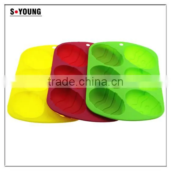 11035 Christmas Series Silicone Baking Moulds,cookie Moulds,egg Shaped Silicone Cake Mould photo-2