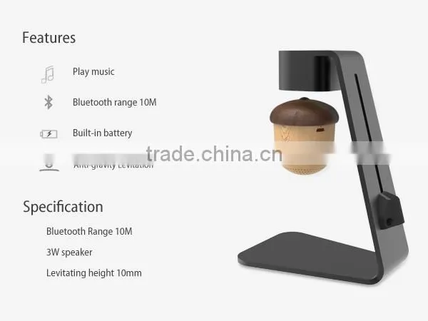 2017 Cheap Newest Mini Pine Cone Levitation Floating Bluetooth Speaker photo-2