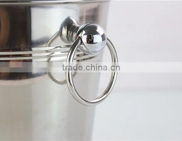 Bar Using Custom Logo Stainless Steel Beer Drinking Ice Bucket With Handle photo-6